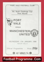 Port Vale v Manchester United 1990 – Youth Cup Ryan Wilson = Ryan Giggs