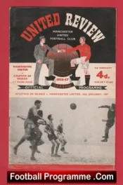 Manchester United v Athletico Bilbao 1957 – First European Cup 1950’s
