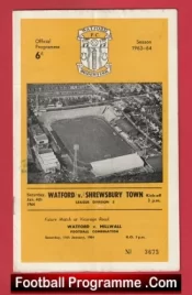 Watford v Shrewsbury Town 1964