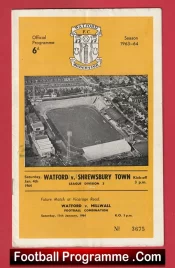 Watford v Shrewsbury Town 1964