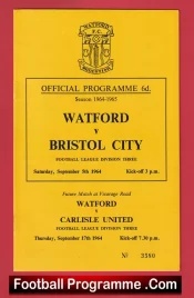 Watford v Bristol City 1964