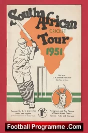 South Africa Cricket Tour UK Brochure 1951