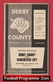 Derby County v Manchester City 1966 – Colin Bell Debut First Match