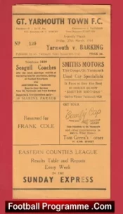 Yarmouth Town v Barking 1964