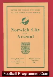 Norwich City v Arsenal 1952 – FA Cup