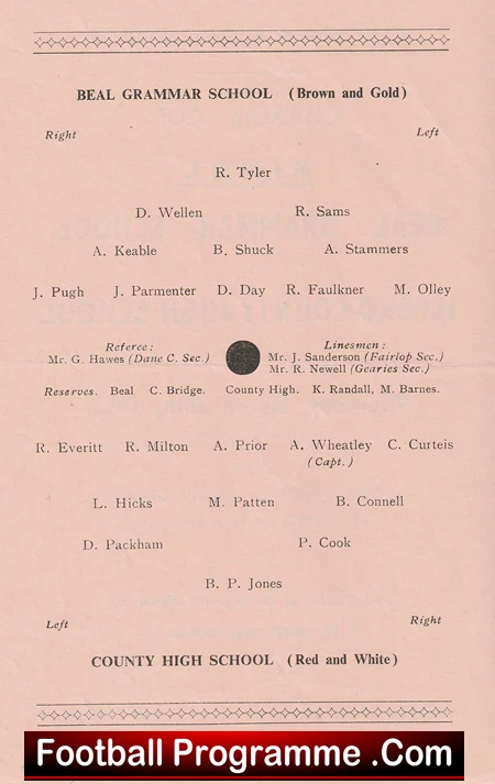 Beal Grammar School v Ilford County High School 1953 - Schoolboys at Ilford - Image 3