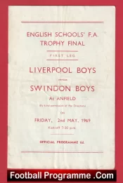 Liverpool Boys v Swindon Boys 1969 – English School Boys Final