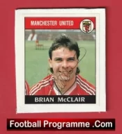  ✅Manchester United Brian McClair Autographed Signed Football Sticker Man Utd Manchester United Brian McClair Autographed Signed Football Sticker Man Utd Football Programme .COM Football Programmes Memorabilia Football Programme .COM Football Programmes Memorabilia