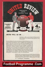 Manchester United v Sheffield Wednesday 1958 – FA Cup 1st Game + Token