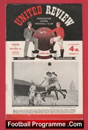Manchester United v Bolton Wanderers 1954 – Man Utd + Article