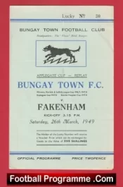 Bungay Town v Fakenham 1949 – Applegate Cup Replay 1940s