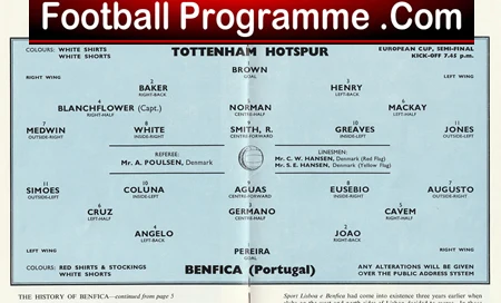 Tottenham Hotspur v Benfica 1962 - European Cup Semi Final - Image 3