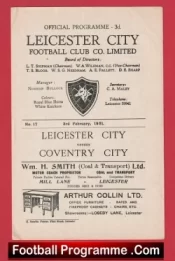 Leicester City v Coventry City 1951