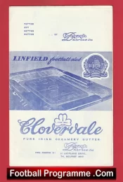 Linfield v Glenavon 1962 – Belfast Ireland