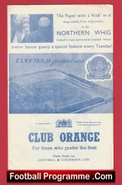 Linfield v Glenavon 1960 – Belfast Ireland