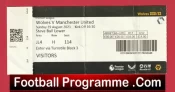 Wolves Wolverhampton v Manchester United 2021 – Football Ticket