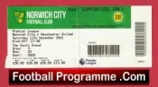 Norwich City v Manchester United 2021 – Football Ticket