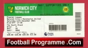 Norwich City v Manchester United 2021 – Football Ticket