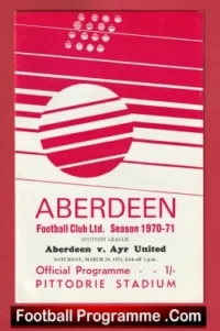 Aberdeen v Ayr United 1971 – Scotland