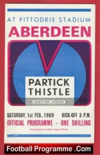 Aberdeen v Partick Thistle 1969