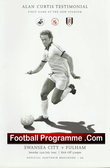 Alan Curtis Testimonial Benefit Match Swansea City 2005 + Tickets First - Image 2