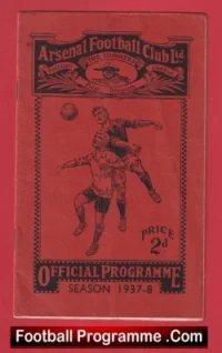 Arsenal v Bolton Wanderers 1938 – 1930s + Season Ticket Application