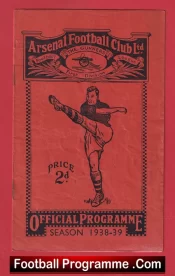 Arsenal v Leicester City 1938 – 1930s Football Programmes
