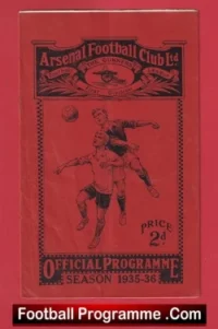 Arsenal v Manchester City 1935 – 1930s Football Programmes + Matt Busby
