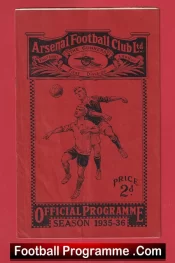 Arsenal v Manchester City 1935 – 1930s Football Programmes + Matt Busby