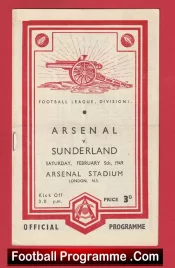 Arsenal v Sunderland 1949 – 1940s Old Football Programmes
