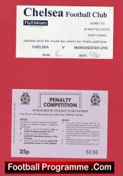 Chelsea v Manchester United 2000’s ? Ticket to Suite and draw ticket