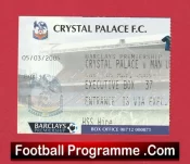 Crystal Palace v Manchester United 2005 – Match Ticket