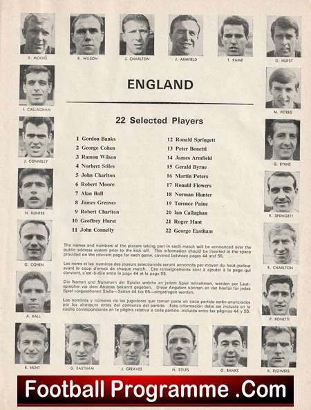 England World Cup Tournamant Brochure Programme 1966 - Image 4