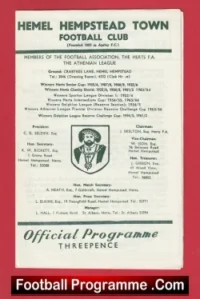 Hemel Hempstead Town v Grays Athletic 1967