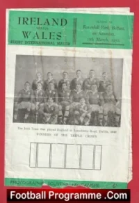 Ireland v Wales 1950 – To clear