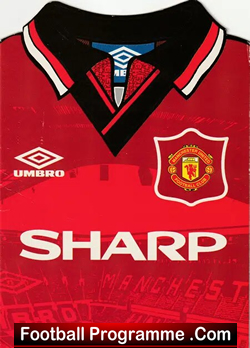 Manchester United Football Team Multi Signed Autographed Card + Beckham - football programme