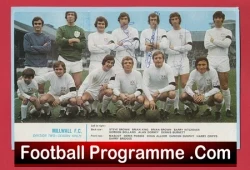 Millwall Football Club Multi Autographed Signed 1970 1971 - football programme