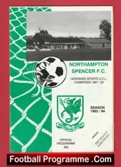 Northampton Spencer v Nottingham Forest 1993 – Pre Season Friendly