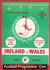 Northern Ireland v Wales 1961 – Windsor Park Belfast