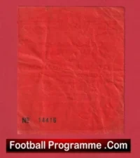 Oldham Athletic v Manchester United 1990 – Ticket