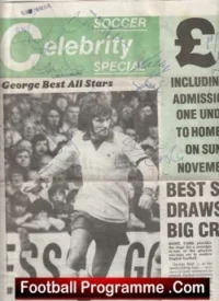 Plymouth Argyle v George Best XI 1976 – Multi Signed Autographed