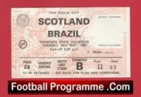 Scotland v Brazil 1987 – World Cup Ticket