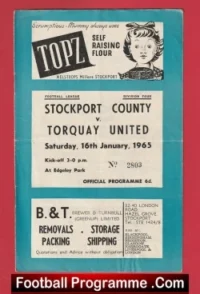 Stockport County v Torquay United 1965