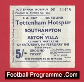 Tottenham Hotspur v Southampton or Villa 1969 – Semi Final Ticket ?