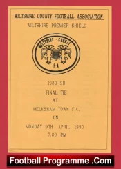 Trowbridge Town v Swindon Town 1990 – Wiltshire Cup Final