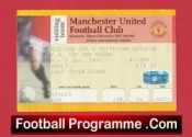 Manchester United v Tottenham 1997 – FA Cup Football Ticket
