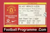 Manchester United v WBA 2002 – Football Ticket