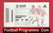 Manchester United v WBA 2017 – Match Ticket