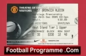 Manchester United v WBA 2005 – Match Tickets