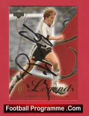Manchester United Gordon McQueen Autographed Signed Football Card Man Utd